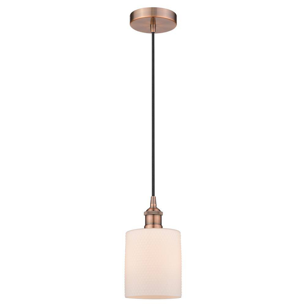 Innovations Lighting Cobbleskill 1 - Light Pendant in  Antique Copper