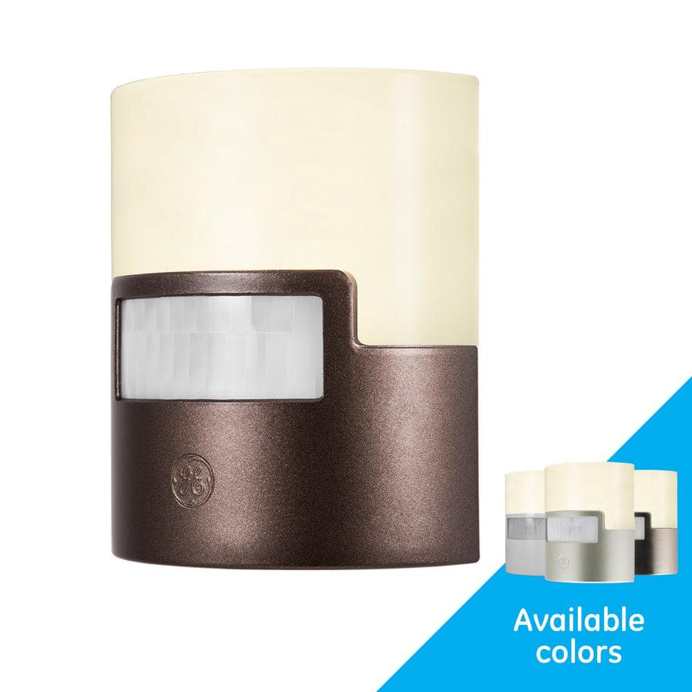 Bronze Motion-Activated LED Night Light with Soft White Glow