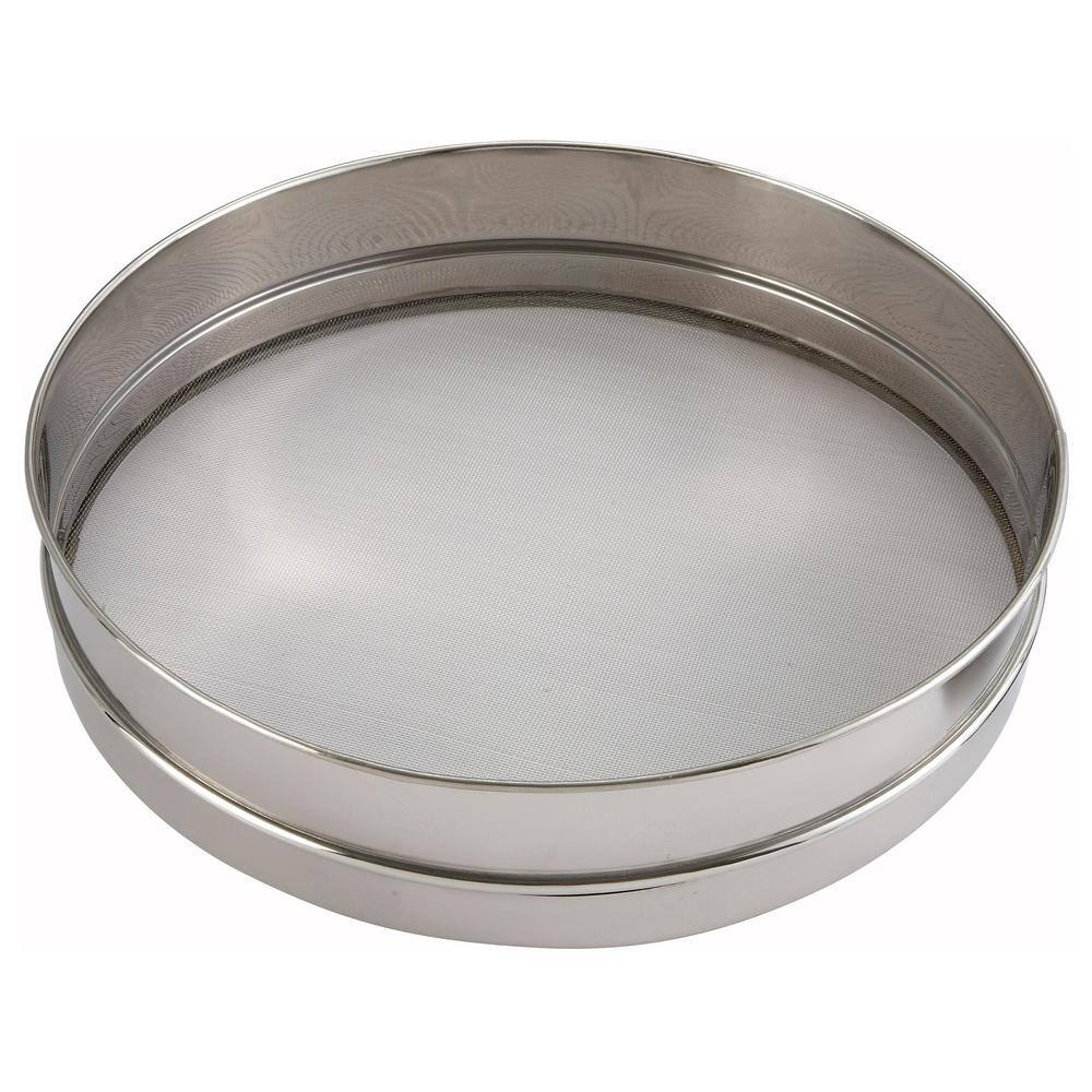 Winco Sieve, Stainless Steel Rim and Mesh, 10" dia