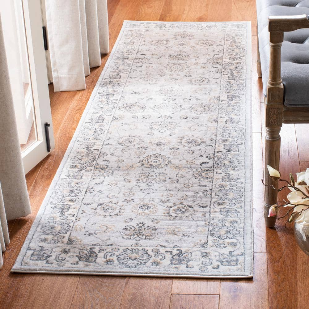 SAFAVIEH Isabella ISA940G Light Grey / Cream Rug