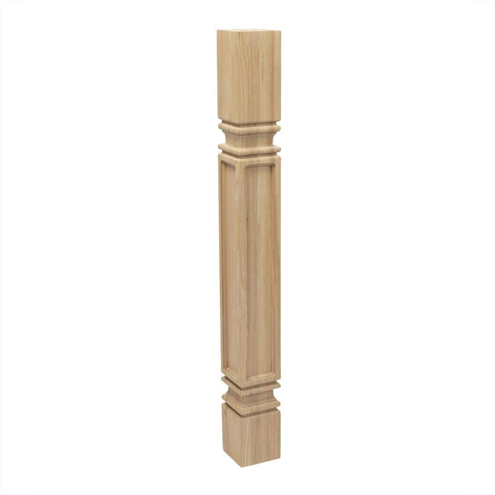 Architectural Products by Outwater L.L.C. 5" Wide x 35-1/4" High Hardwood Mission Plain Island Legs