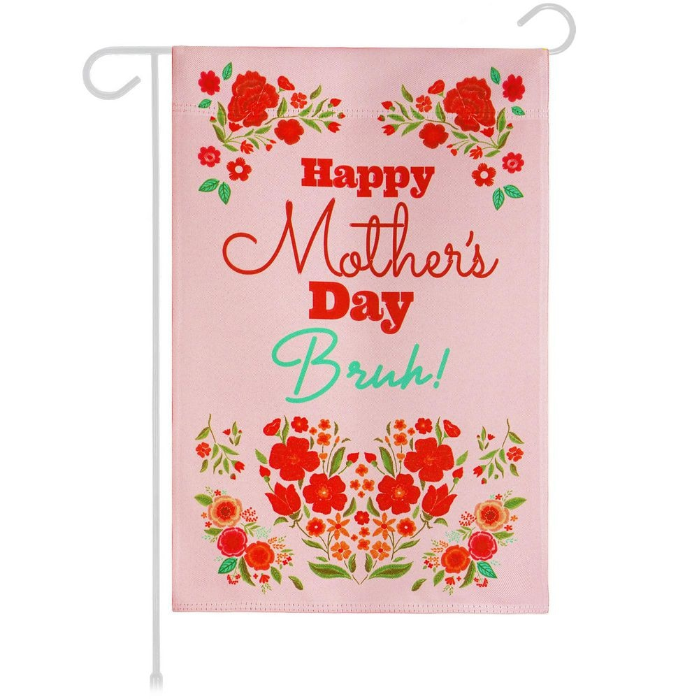 12x18in Multicolor Polyester Happy Mother's Day Garden Flag