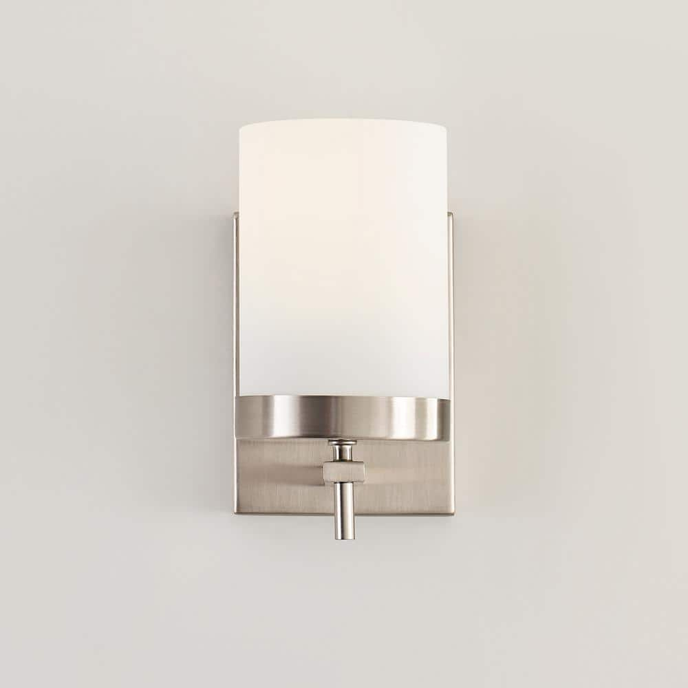 4190301EN3-962 One Light Wall/Bath Sconce, Brushed Nickel