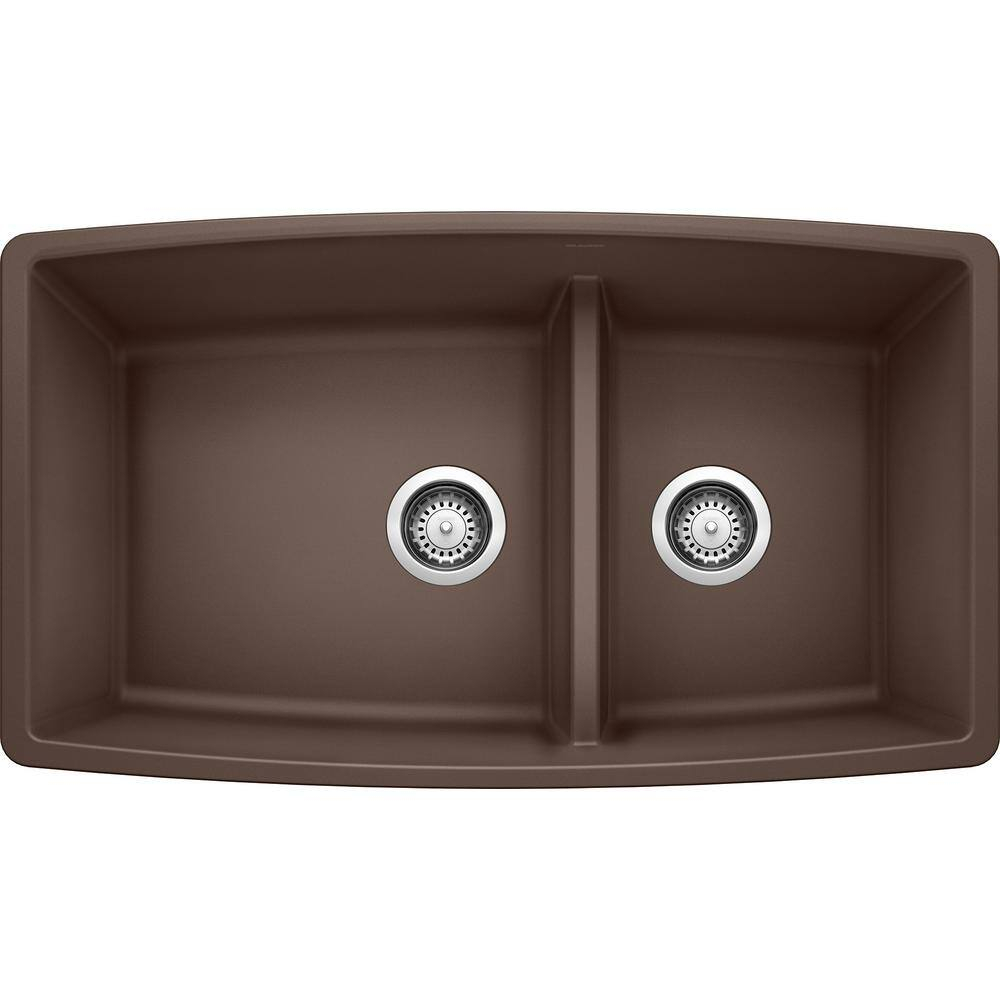 Performa SILGRANIT 33" L x 19" W Double Bowl Undermount Kitchen Sink