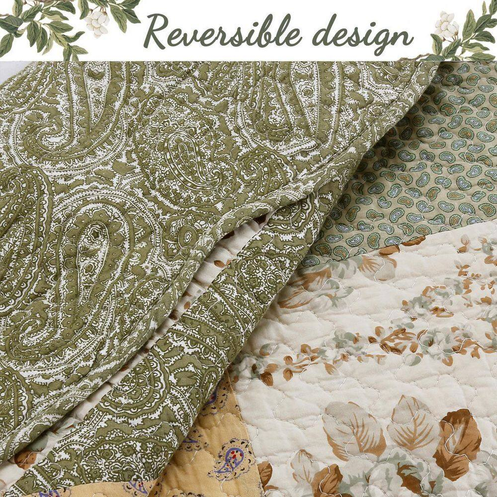 The Gray Barn  Crosskeys Patchwork 3-piece Quilt Bedding Set Twin 2 Piece Farmhouse, Cottage