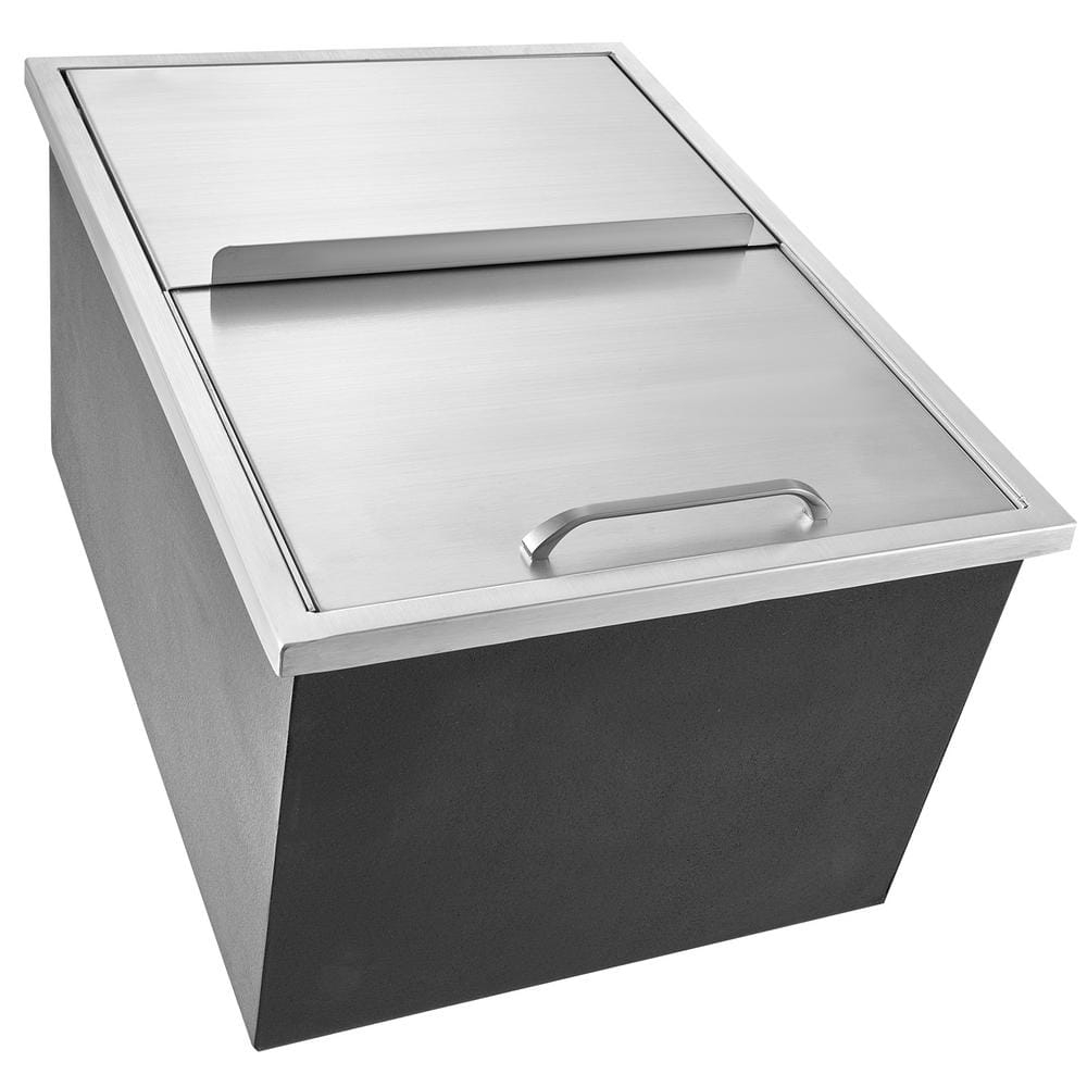 KFFKFF 24"x18"x13" Drop in Ice Chest Ice Cooler Ice Bin Stainless Steel w/Cover