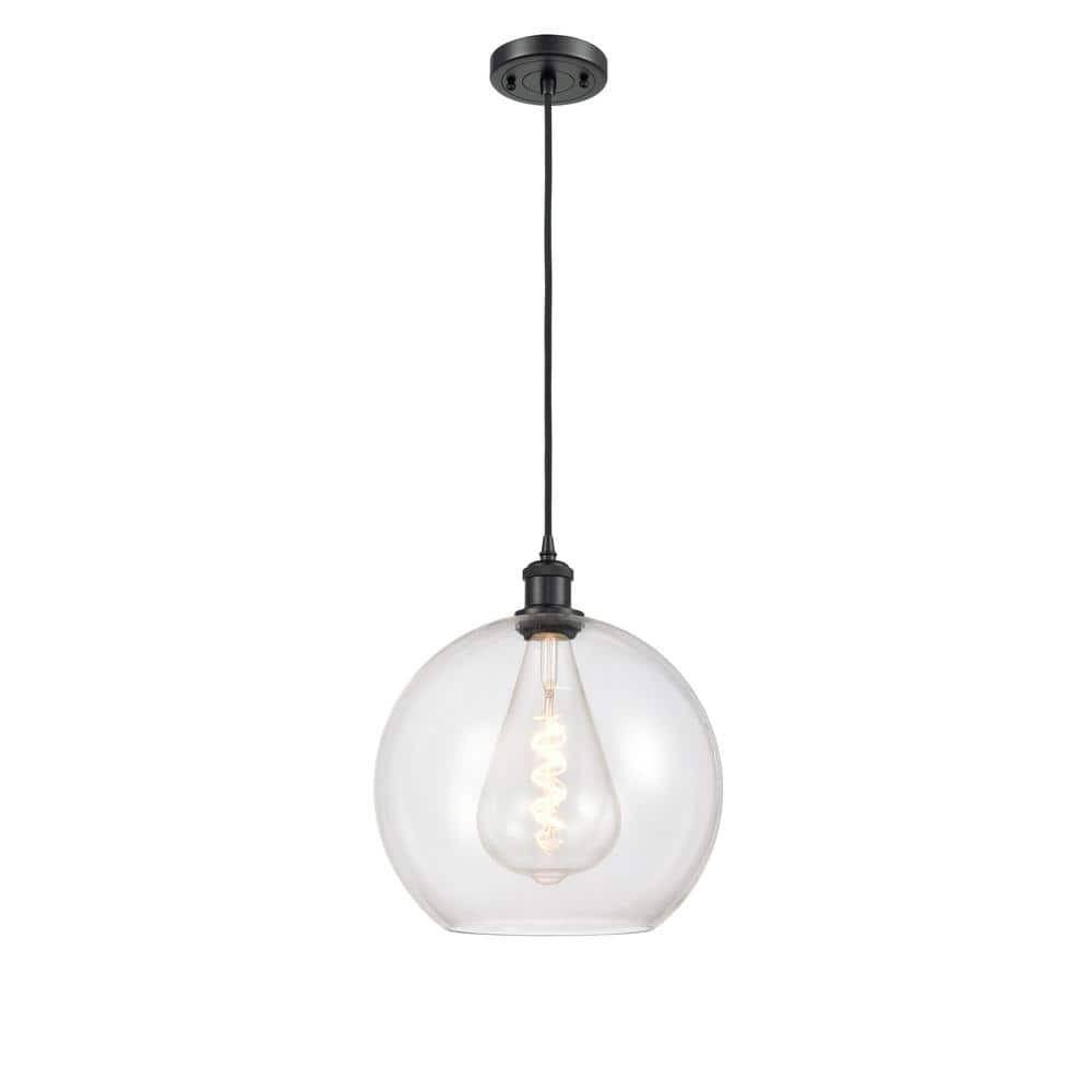 Innovations Lighting Athens 1 - Light Pendant in  Matte Black