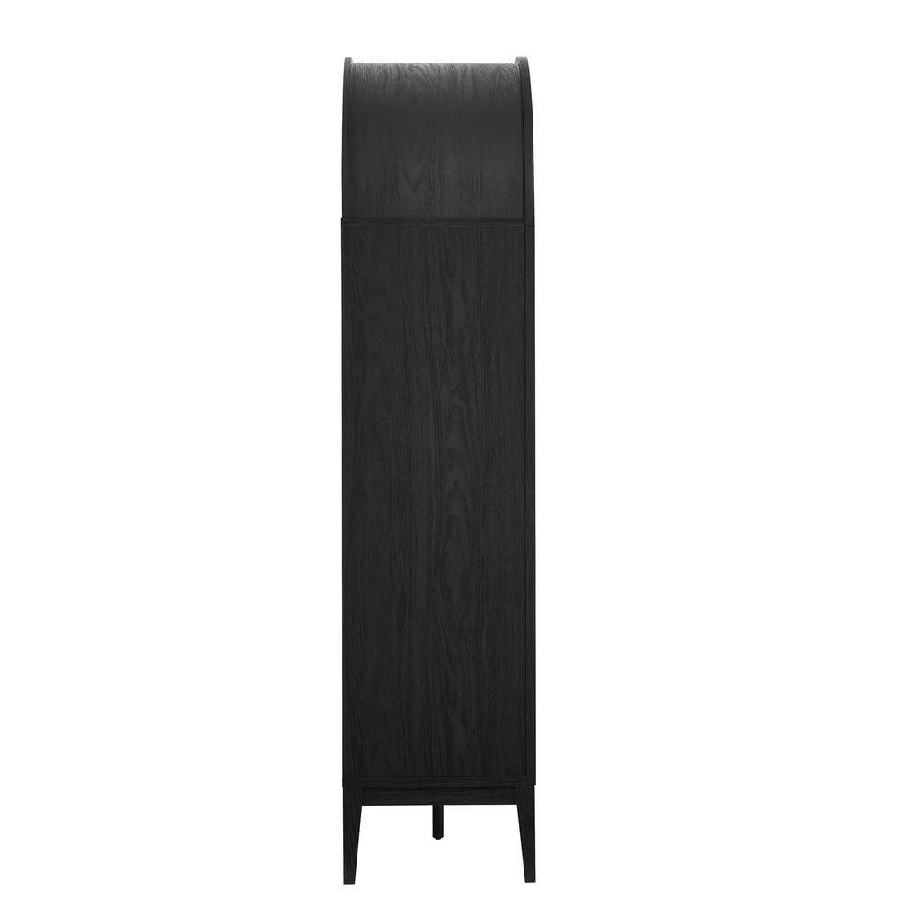 Modway Nolan Arched Bar Cabinet in Black
