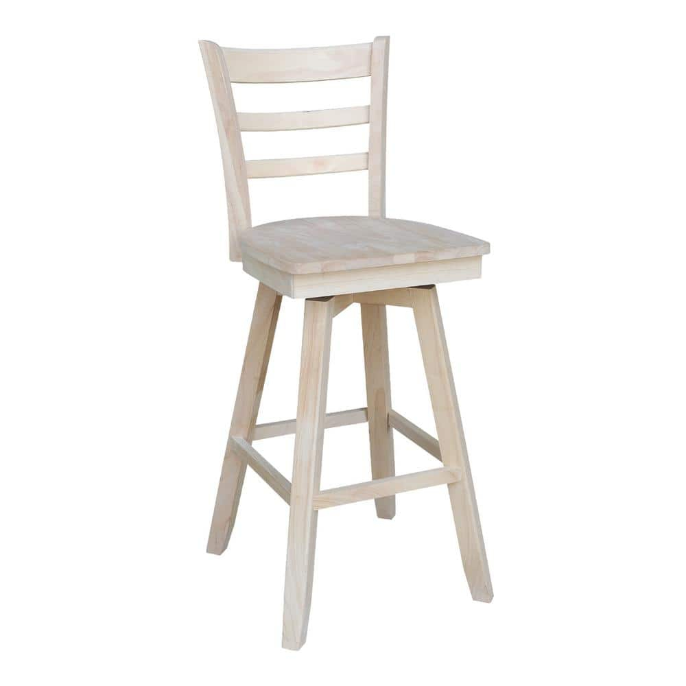 Emily Stool with Swivel Seat - Unfinished