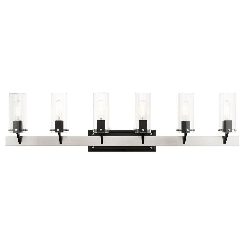 Livex Lighting Beckett 6 - Light Vanity in  Brushed Nickel