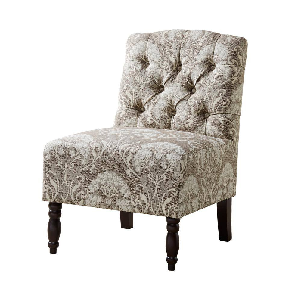 Home Essence Alyssa Tufted Upholstered Armless Accent Chair