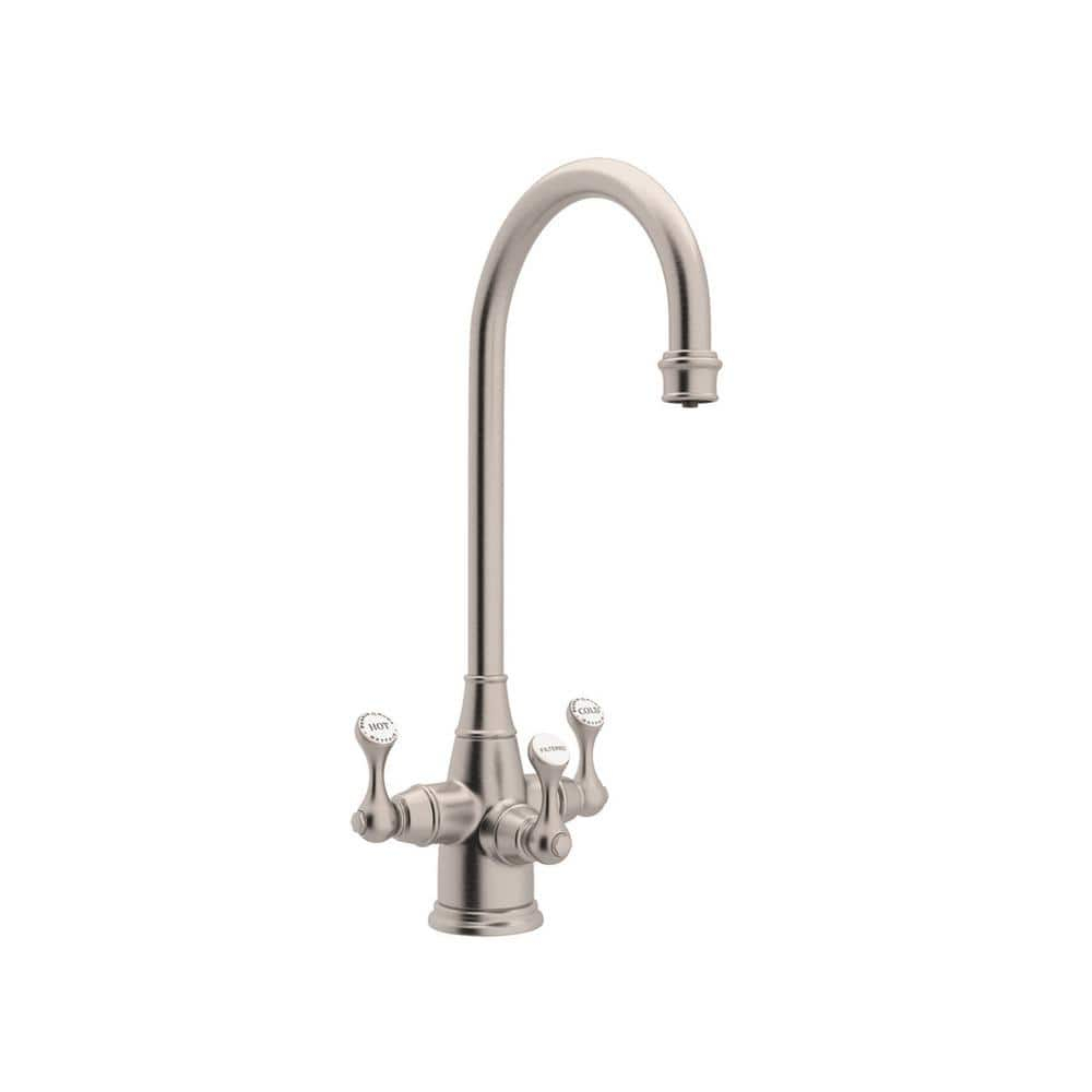 Polished Nickel Triple Handle Brass Bar Faucet