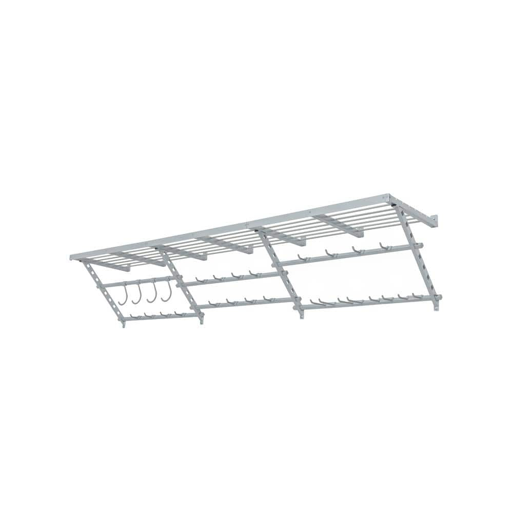 Garage Essentials 96" Adjustable Heavy-Duty Shelf Kit with Hooks