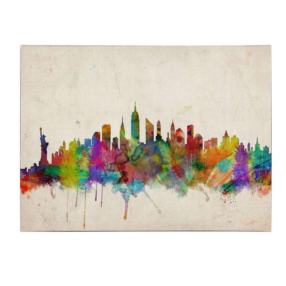 Trademark Art 'New York Skyline' Canvas Art by Michael Tompsett