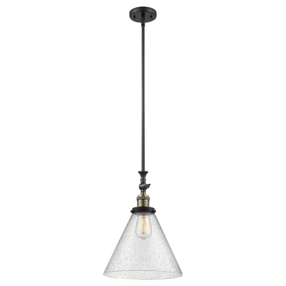 Innovations Lighting Cone 1 - Light Pendant in  Black Antique Brass