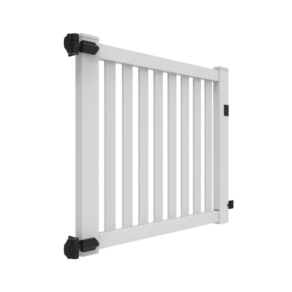 Barrette Outdoor Living White Vinyl Gate