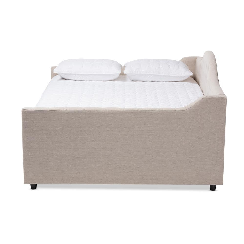 Baxton Studio Eliza Modern and Contemporary Fabric Upholstered Daybed
