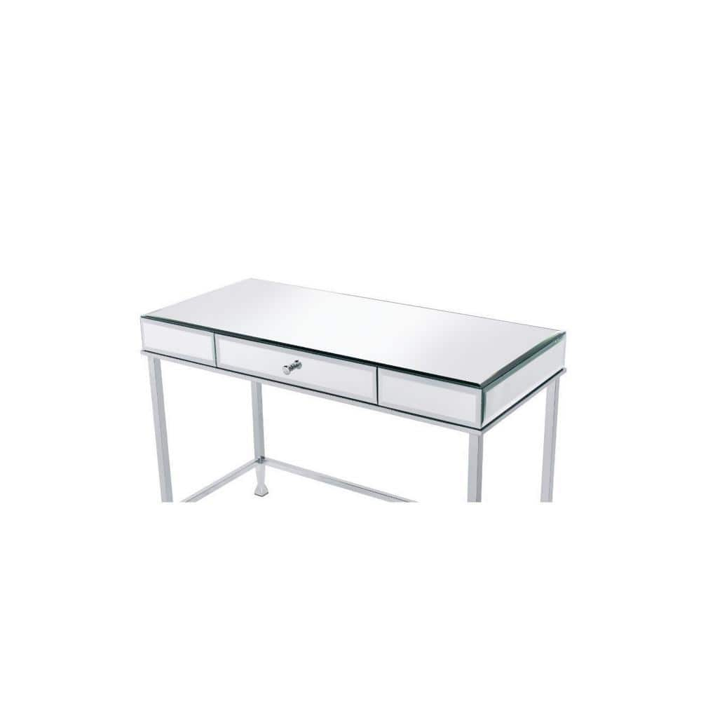 Sleek White Rectangular Work Desk with Adjustable Hutch and Storage Drawer
