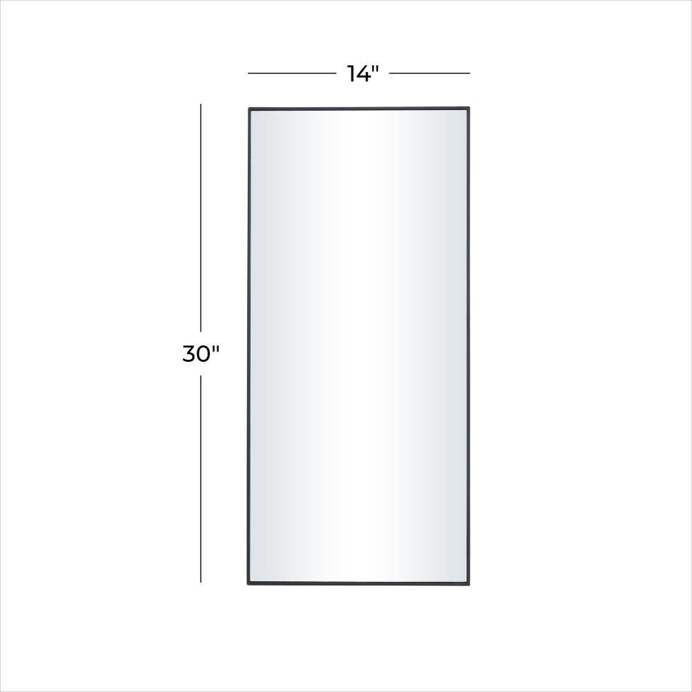 Gold Rectangular Full Length Wooden Wall Mirror