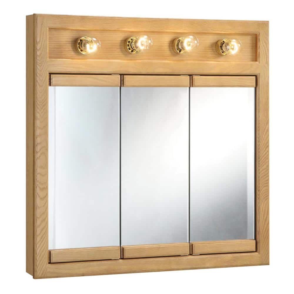 Design House Wall Mount Richland 30" Bathroom Cabinet, Nutmeg Oak