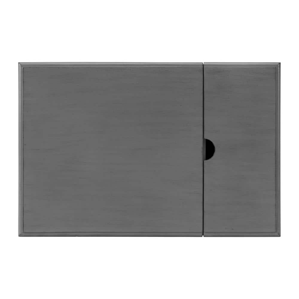 Martin Svensson Home Gray Elegant Chairside Table with Power