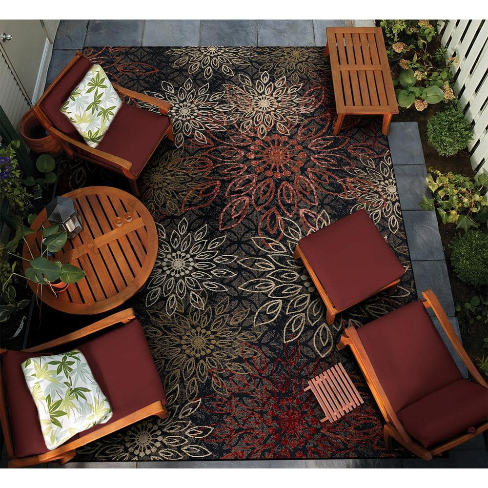Couristan Dolce Amalfi Indoor/Outdoor Area Rug, 2'3" x 7'10" Runner, Multi