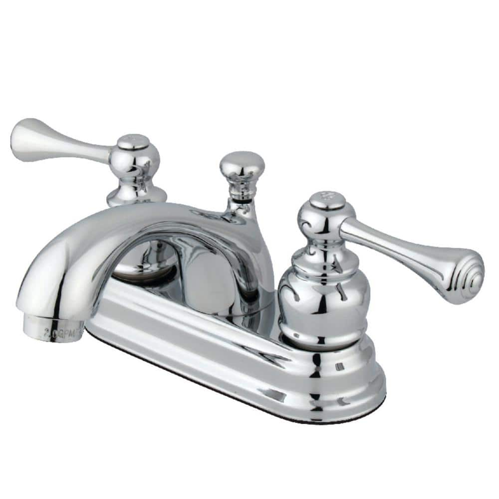 Two Handle 4 in. Centerset Lavatory Faucet with Retail Pop-up