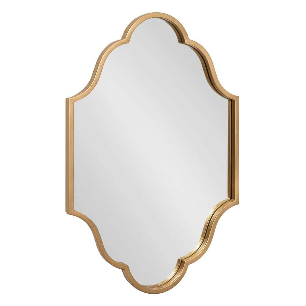 Kate and Laurel Rowla Framed Wall Mirror, Gold 20x30