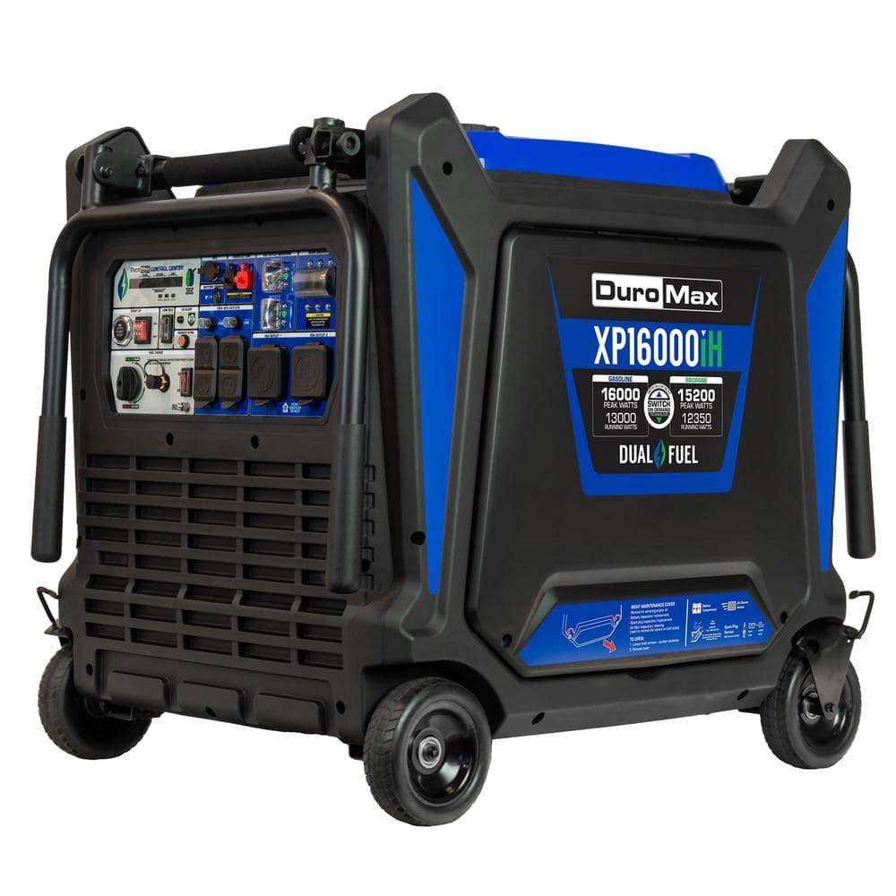 DuroMax XP16000iH 16,000 Watt Dual Fuel Portable Inverter Generator with CO Alert