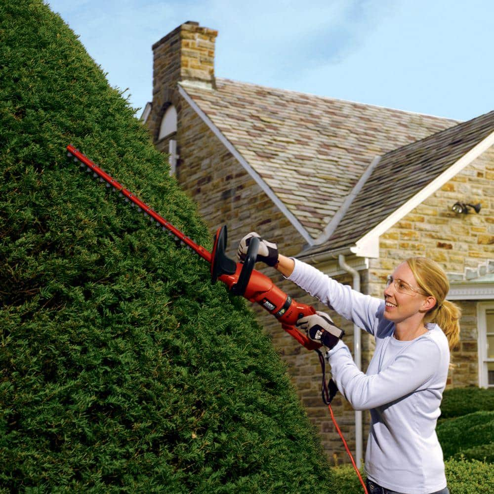 BLACK+DECKER HH2455 3.3 Amp HedgeHog 24" Hedge Trimmer with Rotating Handle
