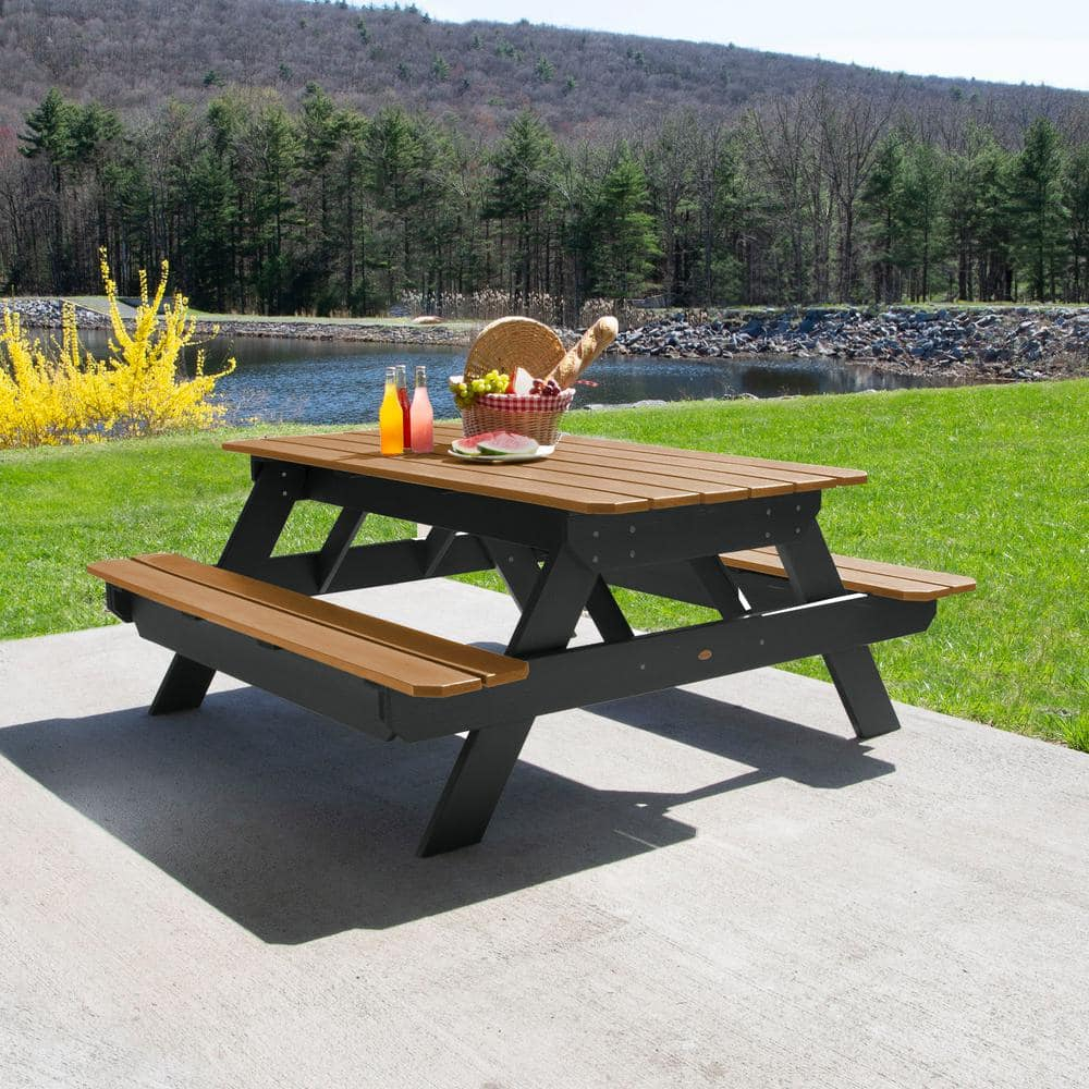 Highwood Hometown Picnic Table -Outdoor, Eco-friendly, Synthetic Wood