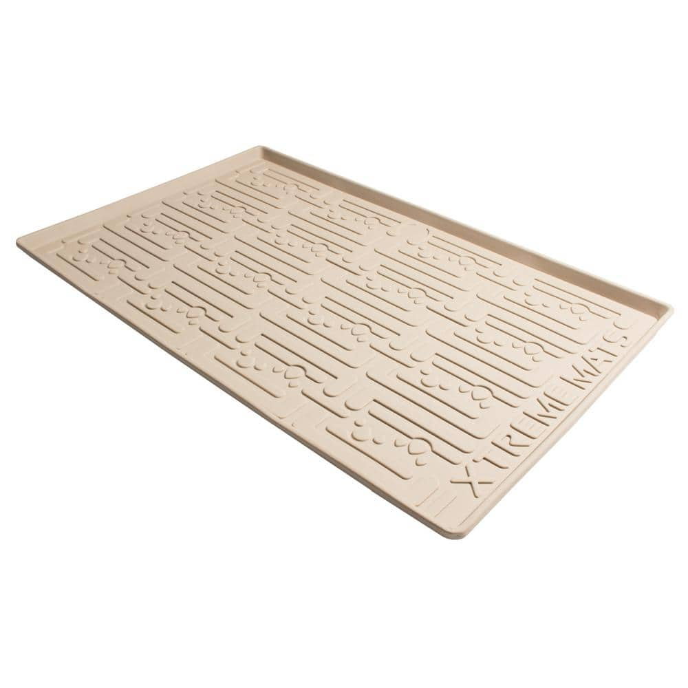 Xtreme Mats - Waterproof Under Sink Mat for Kitchen, Pick Your Size - 31" 1/4 x 22" 1/4 - Kitchen Cabinet Shelf Protector, Flexible Under Kitchen Sink Drip Tray Liner - CM33-BEIGE