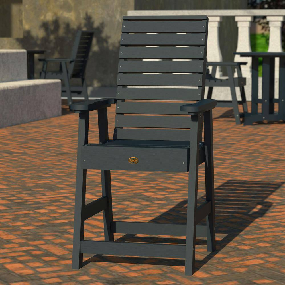 Highwood Weatherly Dining Chair - Counter Height, Outdoor, Eco-friendly, Synthetic Wood