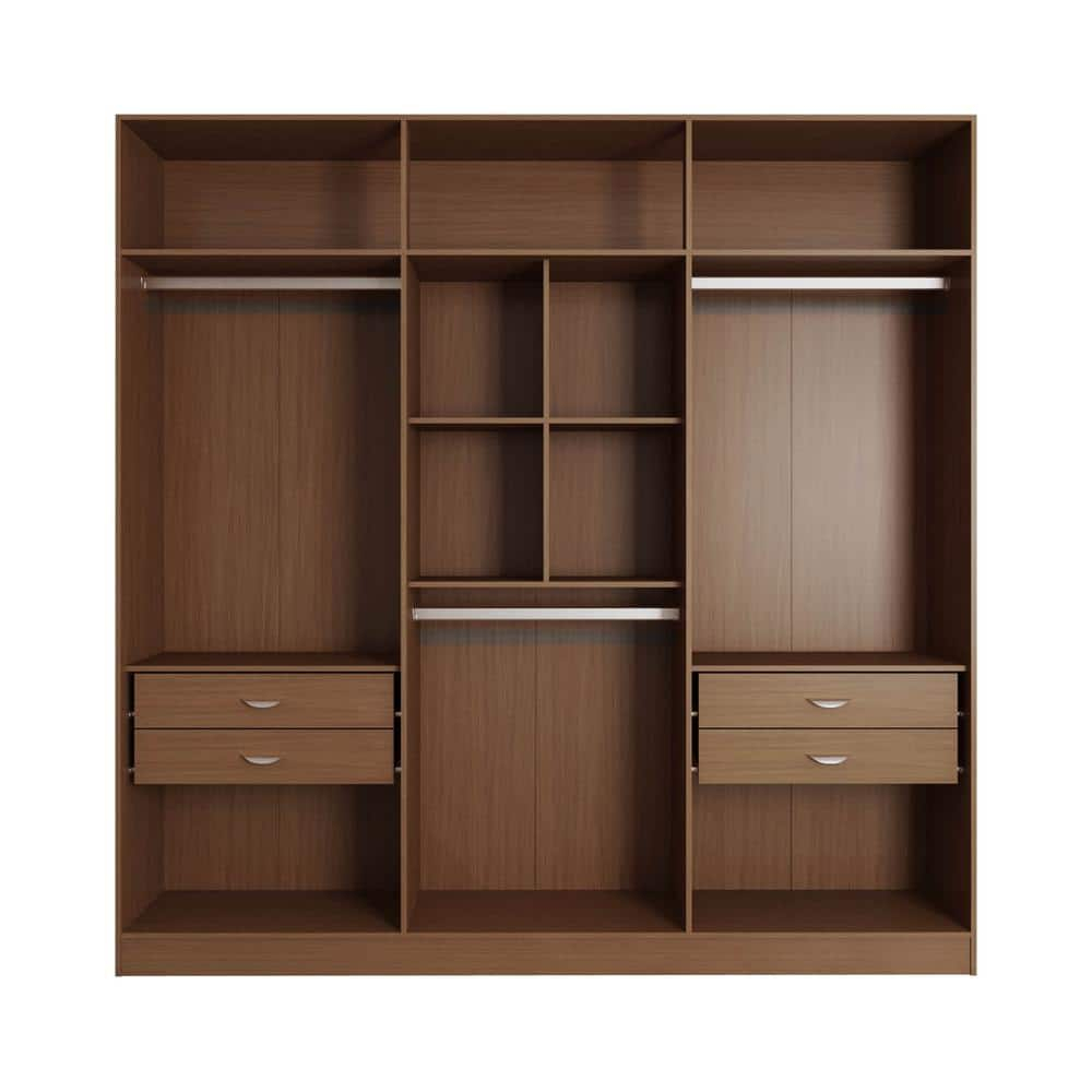 Eldridge 4 Drawer Freestanding Armoire Maple Brown High Quality Engineered Wood