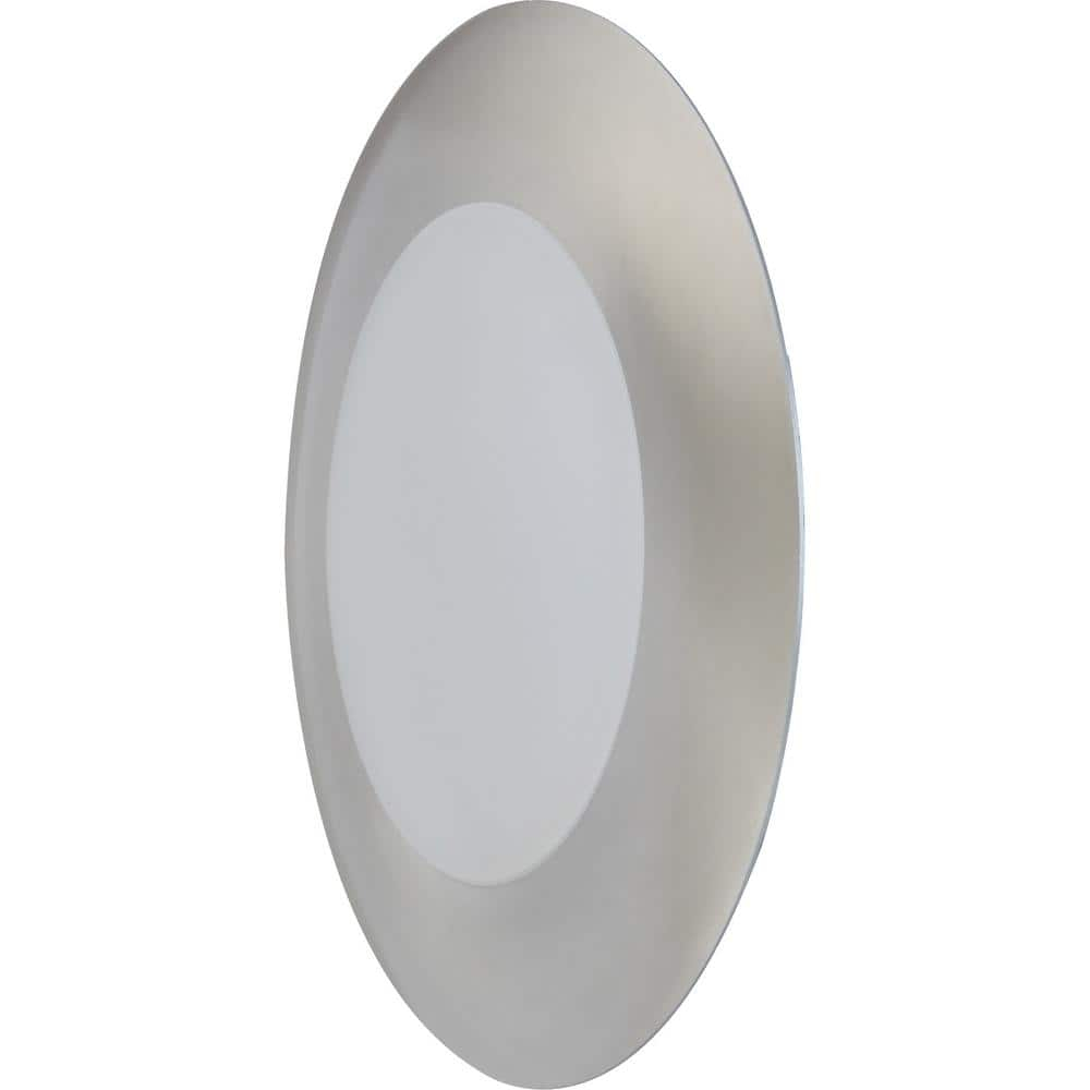4.5'' Brushed Nickel LED Open Recessed Trim