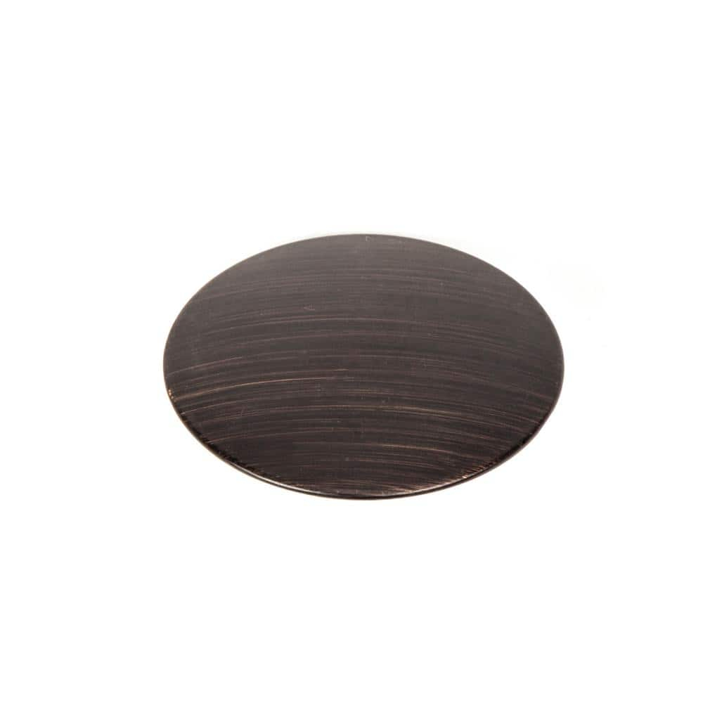 PF WaterWorks DecoDRAIN Push Pop-Up Sink Drain with Hair Catcher, Plated ABS Body No Overflow - Umbrella Cap (Dia 2.5"); Oil Rubbed Bronze; PF0717-ORB-WS