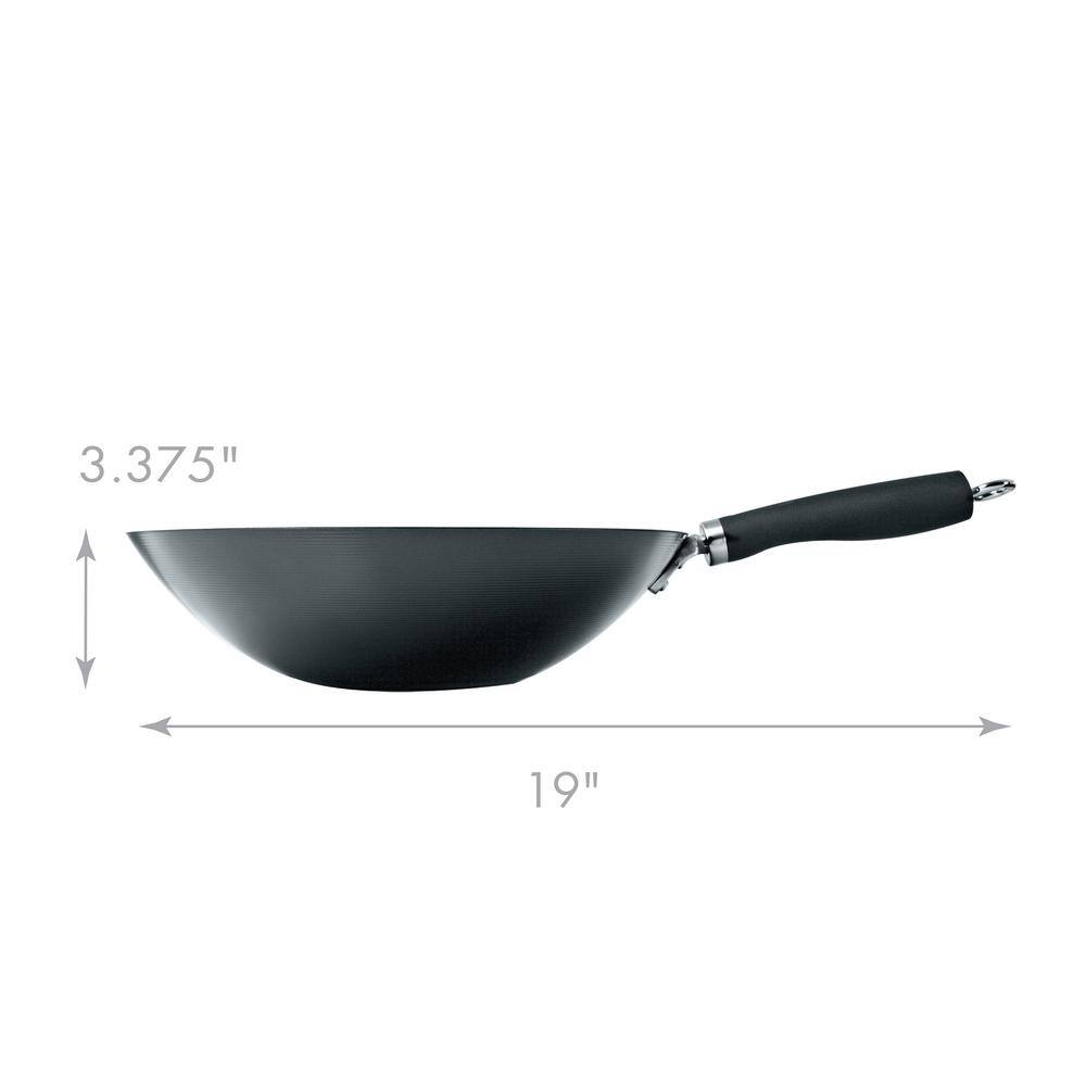 Hong Kong Chopstick House Carbon Steel Wok with Helper Handle