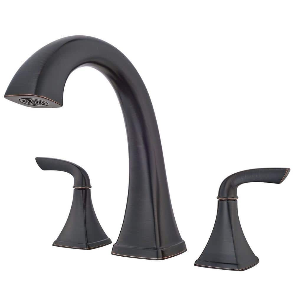Bronson Double Handle Deck Mounted Roman Tub Faucet Trim