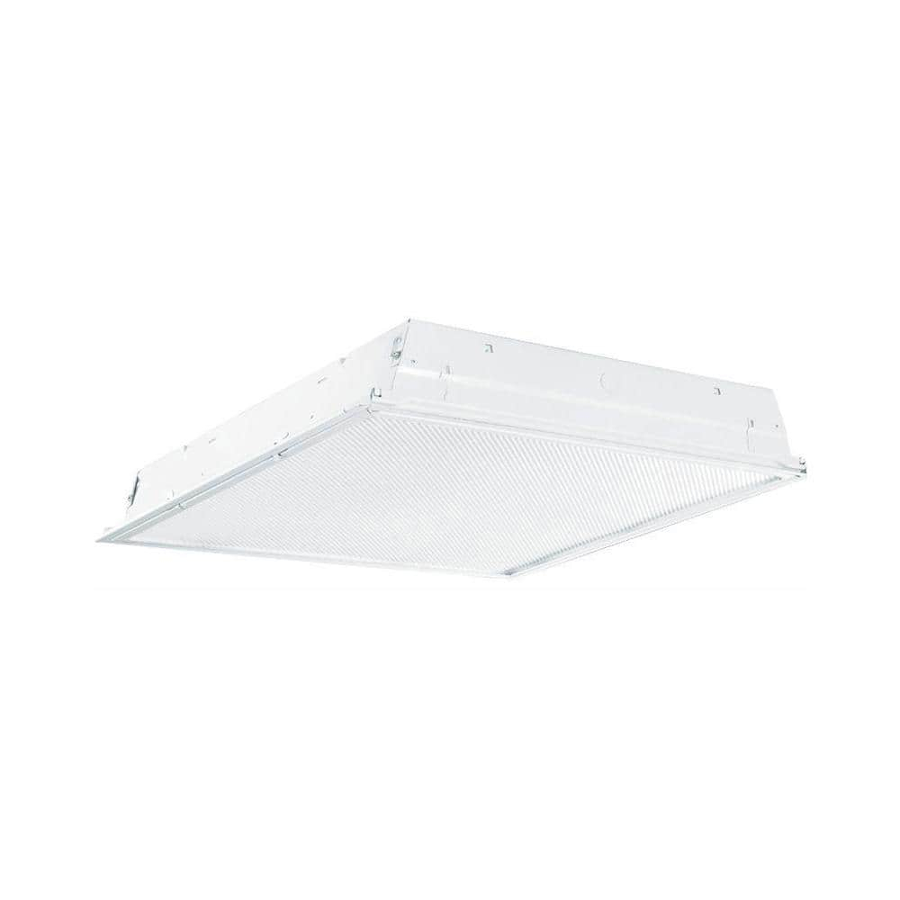 Metalux GRLED Series 30 W Troffer Light Fixture 3.25 in. H X 24 in. W X 24 in. L