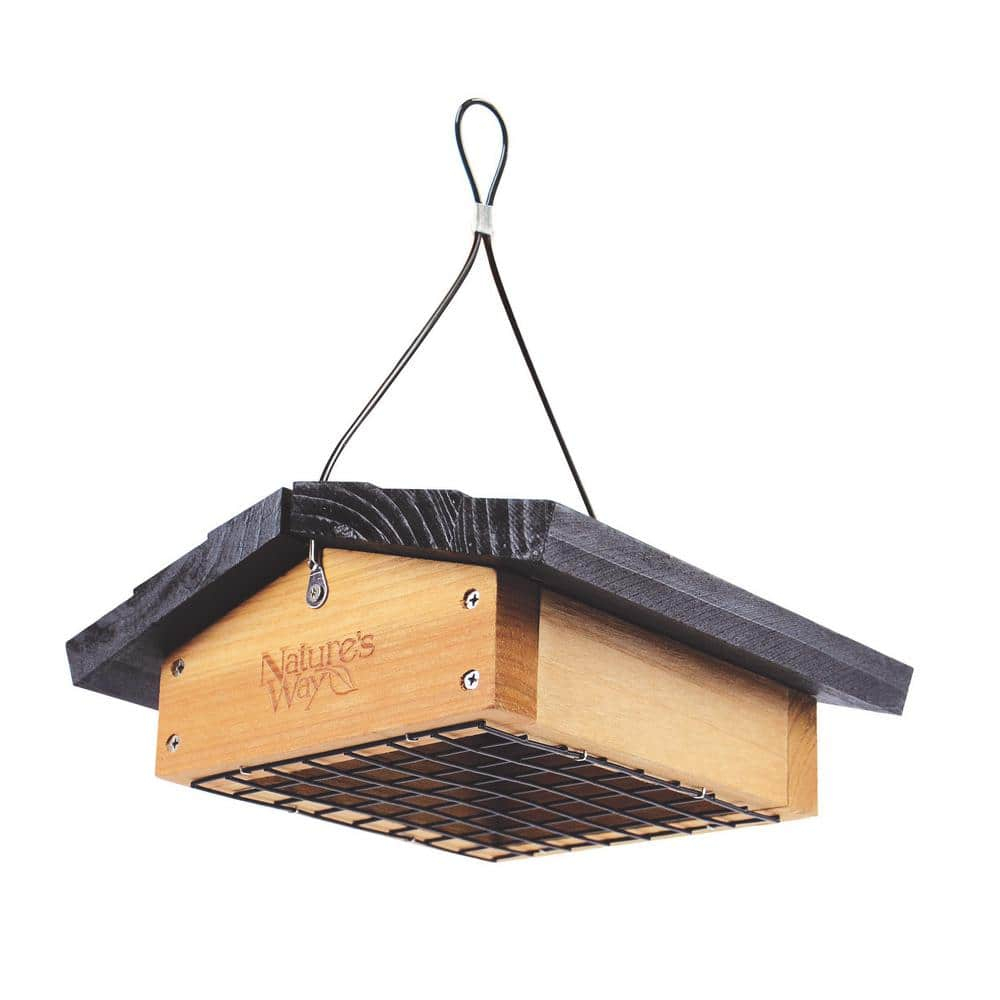 'Nature's Way Cedar Suet Upside-Down Bird Feeder 1 Cake, Brown