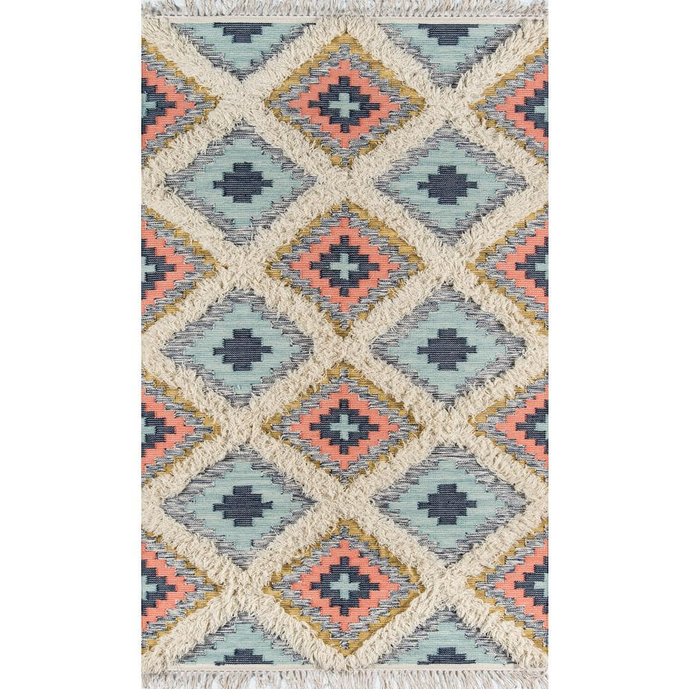 Novogratz by Momeni Indio Templin Wool Hand Made Multi Area Rug 2' X 3'