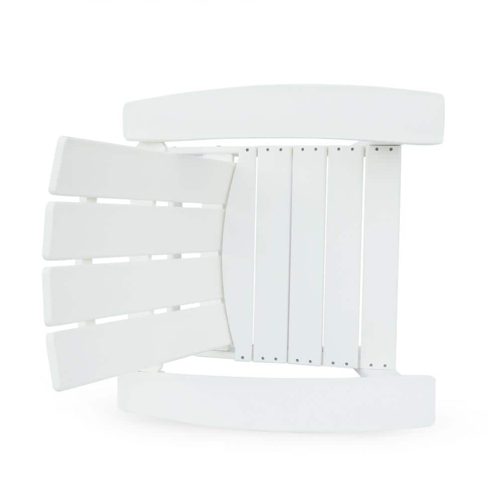 Robbyn Resin Outdoor Adirondack Chair, White