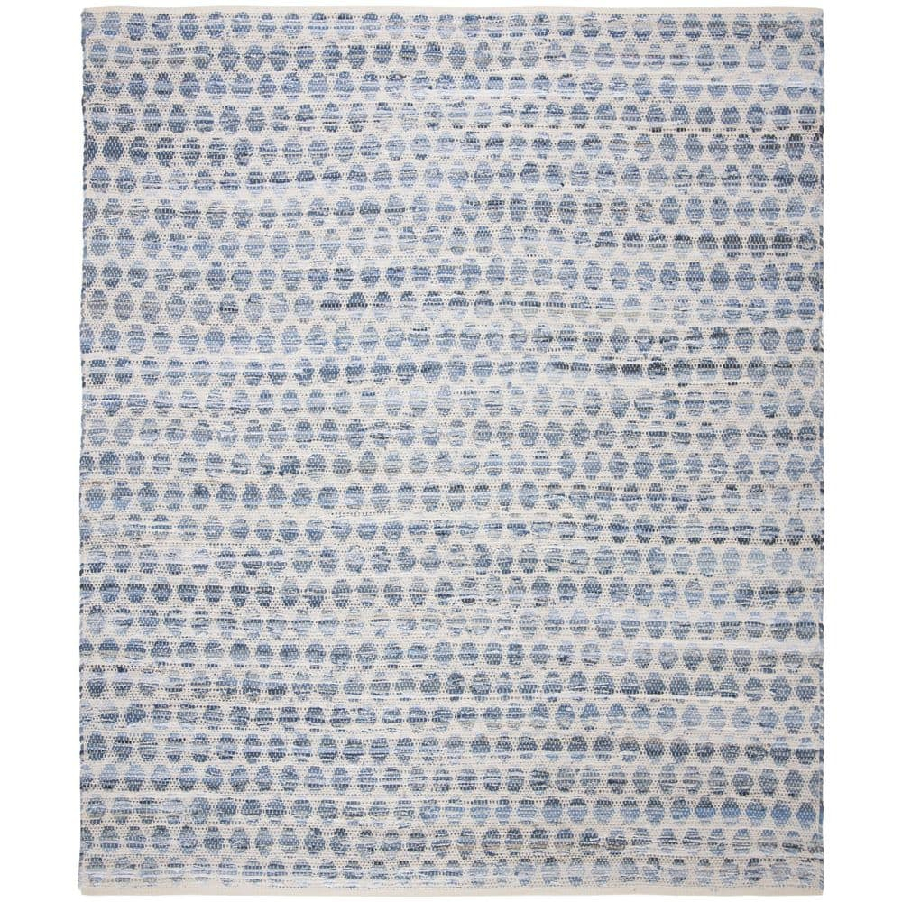 SAFAVIEH Area Rug 8x10 - Montauk Collection - Large - Blue, Handmade, Ideal for Living Room, Bedroom, Office, Dining Space (MTK422L)