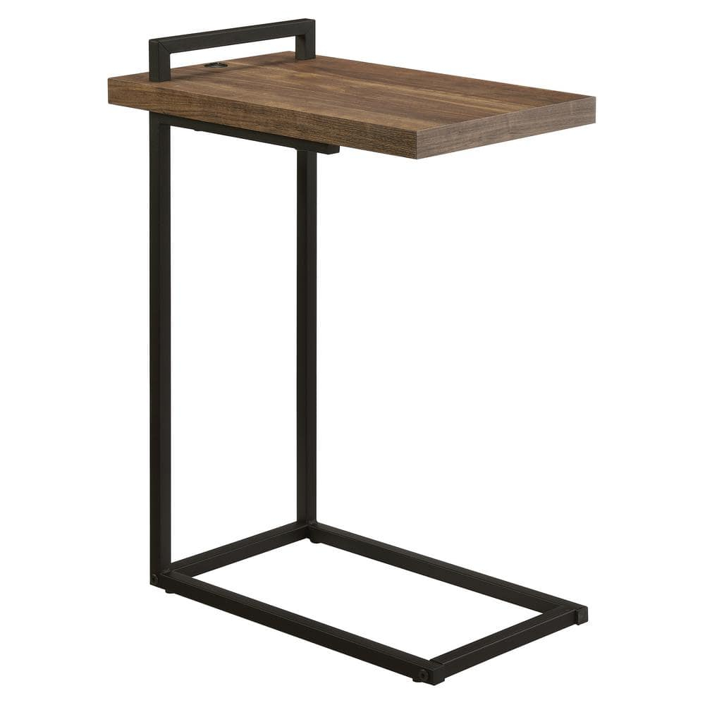 Maxwell C-shaped Accent Table with USB Charging Port