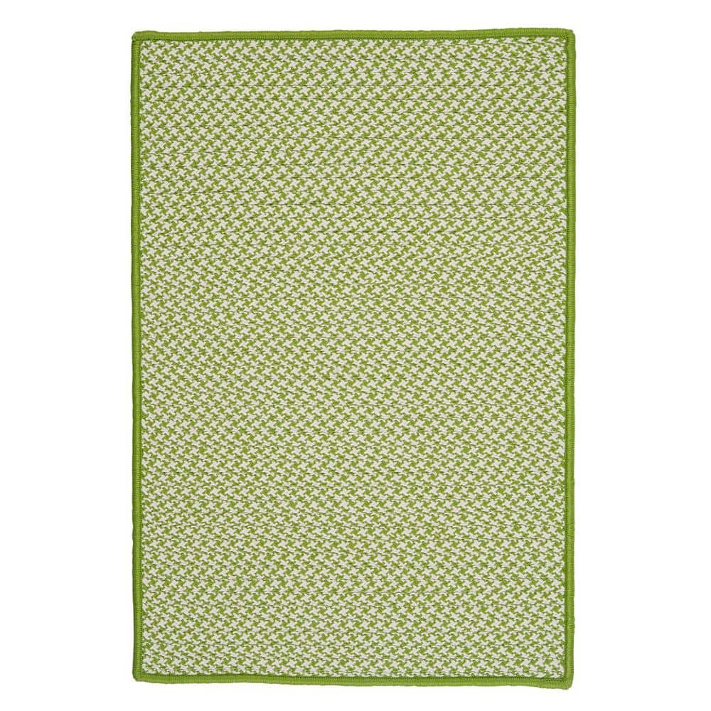 Sadie Lime  Doormat 2 ft. x 4 ft. Indoor/Outdoor Patio Braided Area Rug