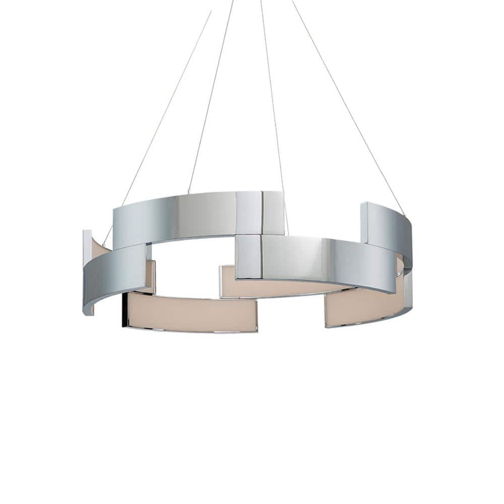 WAC Lighting Trap 38" LED 3000K Contemporary Aluminum Pendant in Chrome
