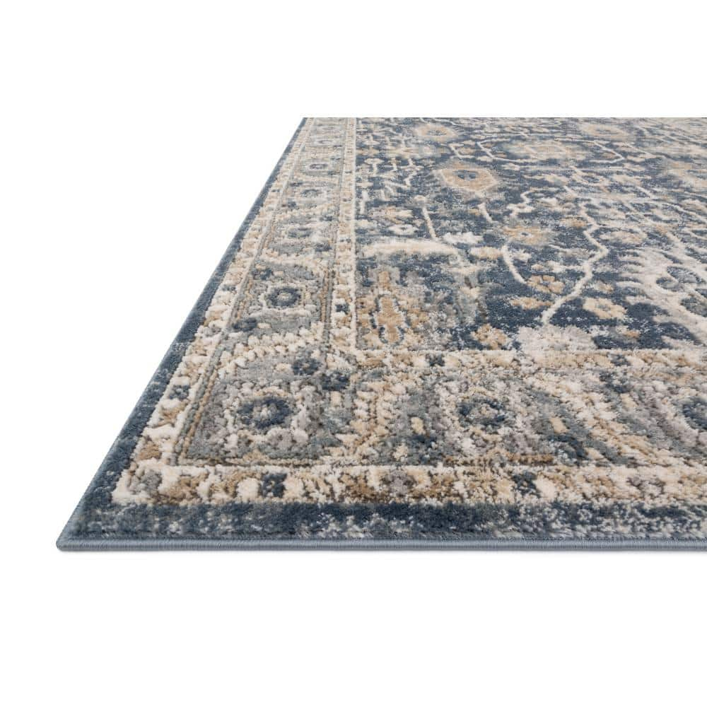 Loloi Teagan Denim / Pebble 2'-8" x 4' Accent Rug