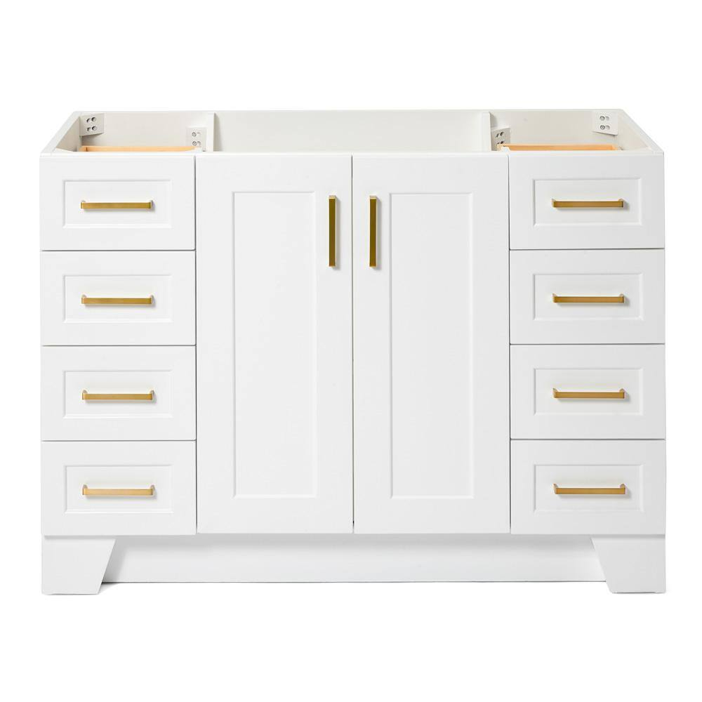 Ariel Q048s-Bc Taylor 48" Free Standing Hardwood Single Vanity Cabinet Only - White