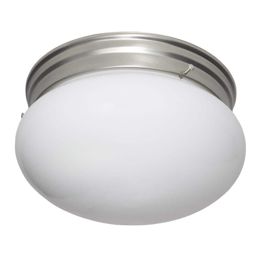 Designers Fountain 4732-PW Basic 9" Flushmount Pewter Finish Light Fixture