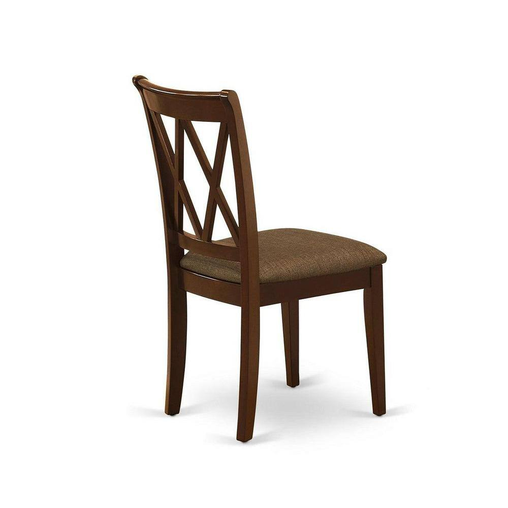 East West Furniture Norfork 5-piece Traditional Wood Dining Set in Mahogany